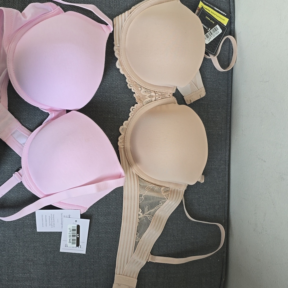 NWT Women’s Maidenform Nude and Light Pink Auden Bras 36B - Picture 2 of 12